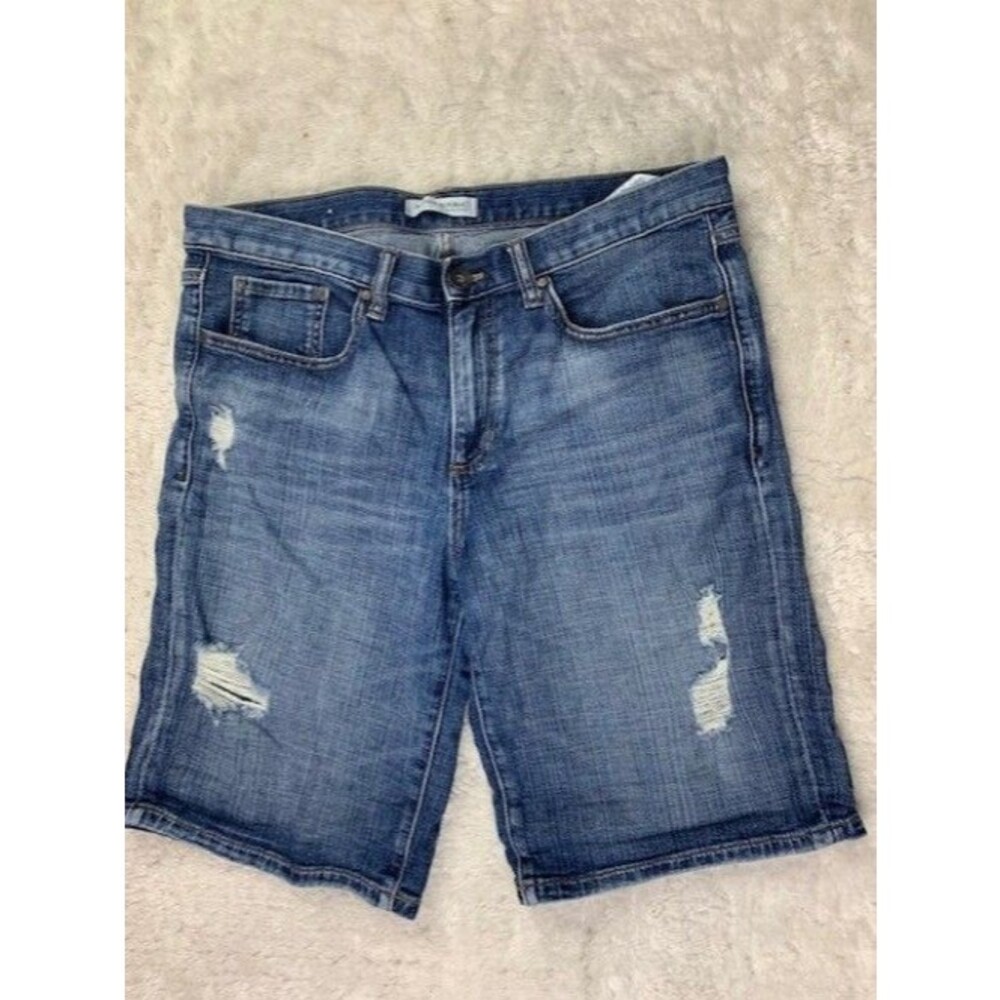 Banana Republic Size 30 Womens Shorts Bermuda Mid Rise Stretch Distressed